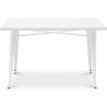Buy Dining Table Bistrot Metalix style industrial Metal - 120 cm - New Edition White 60128 - in the UK