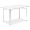 Buy Dining Table Bistrot Metalix style industrial Metal - 120 cm - New Edition White 60128 - prices