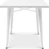 Buy Dining Table Bistrot Metalix style industrial Metal - 120 cm - New Edition White 60128 at MyFaktory