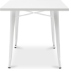Buy Dining Table Bistrot Metalix style industrial Metal - 120 cm - New Edition White 60128 at MyFaktory