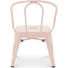 Buy Kid chair Bistrot Metalix Industrial Metal - New Edition Pink 60134 in the United Kingdom