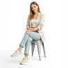 Buy Industrial Design Stool - 45cm - New Edition - Metalix Silver 60139 at MyFaktory