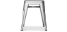 Buy Industrial Design Stool - 45cm - New Edition - Metalix Silver 60139 in the United Kingdom