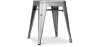 Buy Industrial Design Stool - 45cm - New Edition - Metalix Silver 60139 with a guarantee