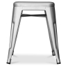 Buy Industrial Design Stool - 45cm - New Edition - Metalix Silver 60139 - prices