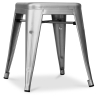 Buy Industrial Design Stool - 45cm - New Edition - Metalix Silver 60139 in the United Kingdom