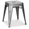 Buy Industrial Design Stool - 45cm - New Edition - Metalix Silver 60139 - in the UK