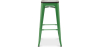 Buy Bar Stool - Industrial Design - Wood & Steel - 76 cm - New Edition- Metalix Green 60137 - in the UK