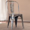 Buy Dining chair Bistrot Metalix industrial Metal - New Edition Black 60136 - prices