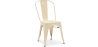 Buy Dining chair Bistrot Metalix industrial Matte Metal - New Edition Cream 60147 in the United Kingdom