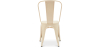 Buy Dining chair Bistrot Metalix industrial Matte Metal - New Edition Cream 60147 with a guarantee