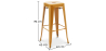 Buy Bar Stool - Industrial Design - 76cm - New Edition- Metalix Gold 60149 - prices