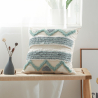 Buy Square Cotton Cushion Boho Bali Style (45x45 cm) cover + filling - Dulary Blue 60157 - prices