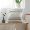 Buy Square Cotton Cushion Boho Bali Style (45x45 cm) cover + filling - Kamala Grey 60160 - prices