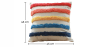 Buy Square Cotton Cushion Boho Bali Style (45x45 cm) cover + filling - Lalita Multicolour 60162 in the United Kingdom