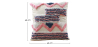 Buy Square Cotton Cushion Boho Bali Style (45x45 cm) cover + filling - Kinari Multicolour 60163 at MyFaktory
