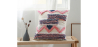 Buy Square Cotton Cushion Boho Bali Style (45x45 cm) cover + filling - Kinari Multicolour 60163 - prices