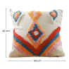 Buy Square Cotton Cushion Boho Bali Style (45x45 cm) cover + filling - Tysna Multicolour 60168 in the United Kingdom