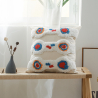 Buy Square Cotton Cushion Boho Bali Style (45x45 cm) cover + filling - Veras Multicolour 60169 - prices