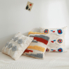 Buy Square Cotton Cushion Boho Bali Style (45x45 cm) cover + filling - Veras Multicolour 60169 at MyFaktory