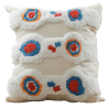 Buy Square Cotton Cushion Boho Bali Style (45x45 cm) cover + filling - Veras Multicolour 60169 - in the UK