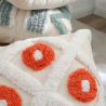 Buy Square Cotton Cushion Boho Bali Style (45x45 cm) cover + filling - Pineka Orange 60171 - prices