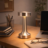 Buy Table Lamp Wireless Rechargeable LED – Touch Control – Modern Metal Design – Anra Silver 60172 - in the UK