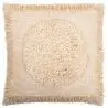 Buy Square Cotton Cushion in Boho Bali Style cover + filling - Endora White 60177 - in the UK