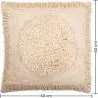 Buy Square Cotton Cushion in Boho Bali Style cover + filling - Endora White 60177 home delivery