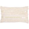 Buy Rectangular Cushion in Boho Bali Style, Cotton cover + filling - Celestia White 60178 - in the UK