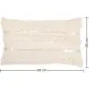 Buy Rectangular Cushion in Boho Bali Style, Cotton cover + filling - Celestia White 60178 in the United Kingdom
