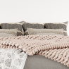 Buy Rectangular Cushion in Boho Bali Style, Cotton cover + filling - Celestia White 60178 with a guarantee