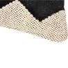 Buy Square Cotton Cushion in Boho Bali Style cover + filling - Gwen White / Black 60182 in the United Kingdom