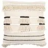 Buy Square Cotton Cushion in Boho Bali Style cover + filling - Joan White 60184 - in the UK