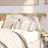 Buy Boho Bali Style Wool Cushion cover + filling - Akasha White 60190 - in the UK
