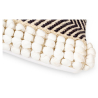 Buy Square Cotton Cushion in Boho Bali Style cover + filling - Safira Grey 60193 in the United Kingdom