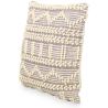 Buy Square Cushion in Boho Bali Style, Cotton & Wool cover + filling - Mirenva Grey 60194 - prices