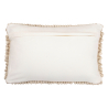 Buy Rectangular Cushion in Boho Bali Style, Wool cover + filling - Samantha White 60196 at MyFaktory