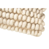 Buy Rectangular Cushion in Boho Bali Style, Wool cover + filling - Samantha White 60196 in the United Kingdom