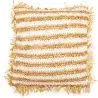 Buy Square Boho Bali Cushion, Raffia cover + filling - Candice Cream 60213 - in the UK