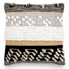 Buy Square Cotton Cushion in Boho Bali Style cover + filling - Claudia Multicolour 60215 - in the UK