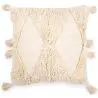 Buy Square Cotton Cushion in Boho Bali Style cover + filling - Laily White 60216 - in the UK