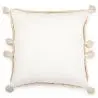 Buy Square Cotton Cushion in Boho Bali Style cover + filling - Laily White 60216 at MyFaktory