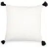 Buy Square Cotton Cushion in Boho Bali Style cover + filling - Clara Black 60223 at MyFaktory
