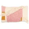 Buy Rectangular Cushion in Boho Bali Style, Wool cover + filling - Geraldine Pink 60231 - in the UK