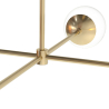 Buy Modern globe pendant chandelier, metal - Suy Gold 60234 in the United Kingdom