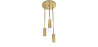Buy Cluster pendant lamp in modern style, brass - Treck Gold 60236 home delivery