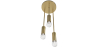Buy Cluster pendant lamp in modern style, brass - Treck Gold 60236 with a guarantee
