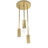 Buy Cluster pendant lamp in modern style, brass - Treck Gold 60236 in the United Kingdom