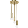 Buy Cluster pendant lamp in modern style, brass - Treck Gold 60236 - prices
